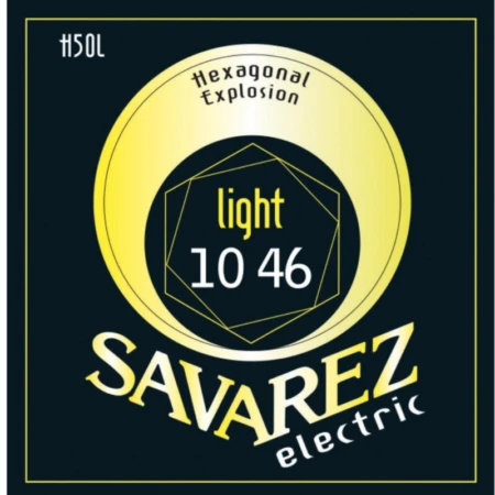 Savarez H50L Hexagonal Explosion Electric Guitar Strings Light 10-46