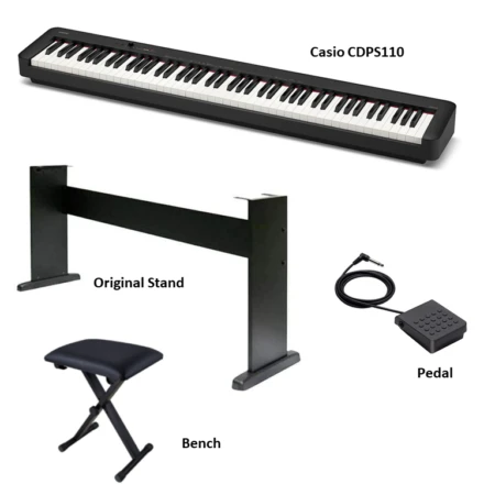 Casio CDP-S110 Digital Piano package – Black