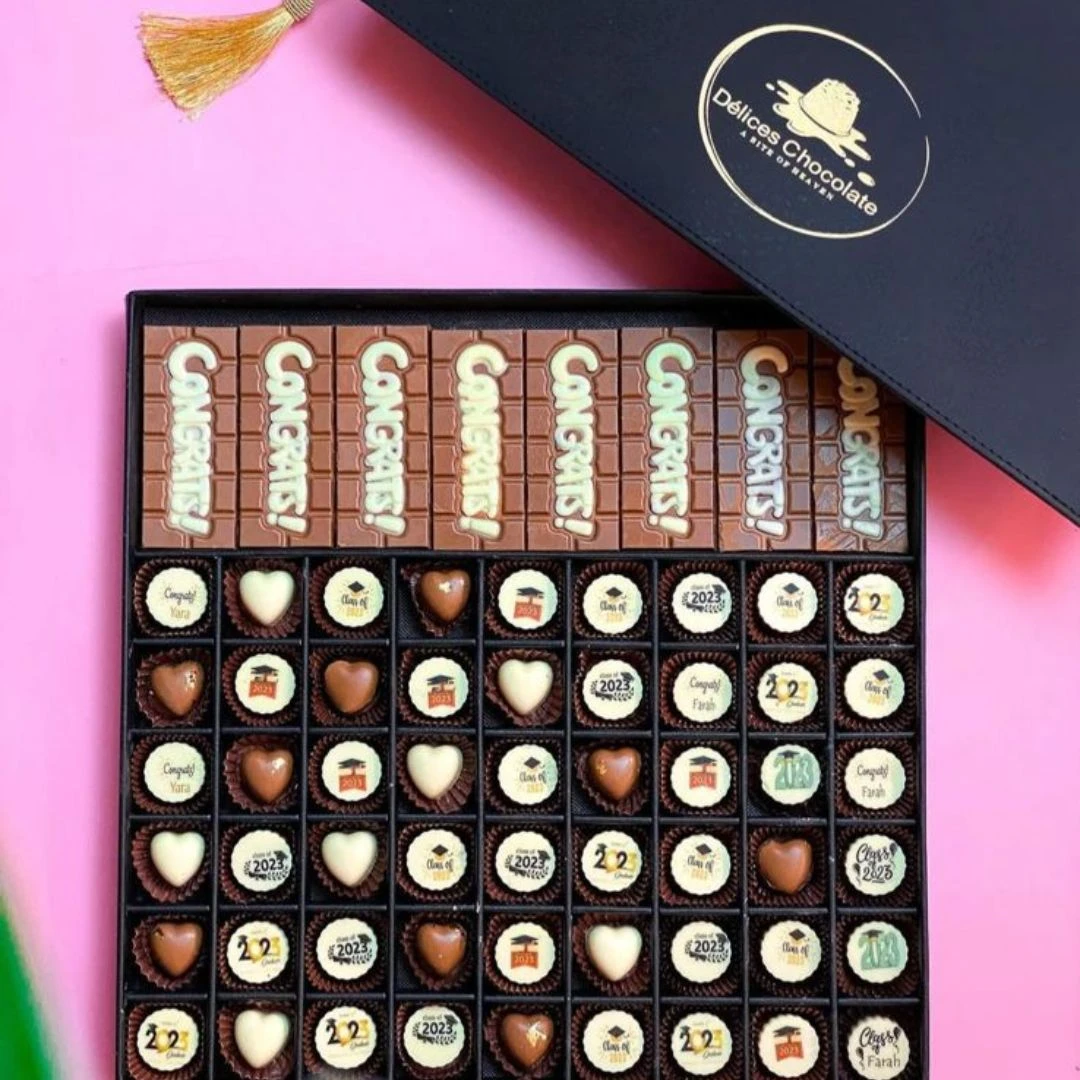🎓 School Graduation Chocolate – A Touch of Elegance for Graduation Day! 🎓