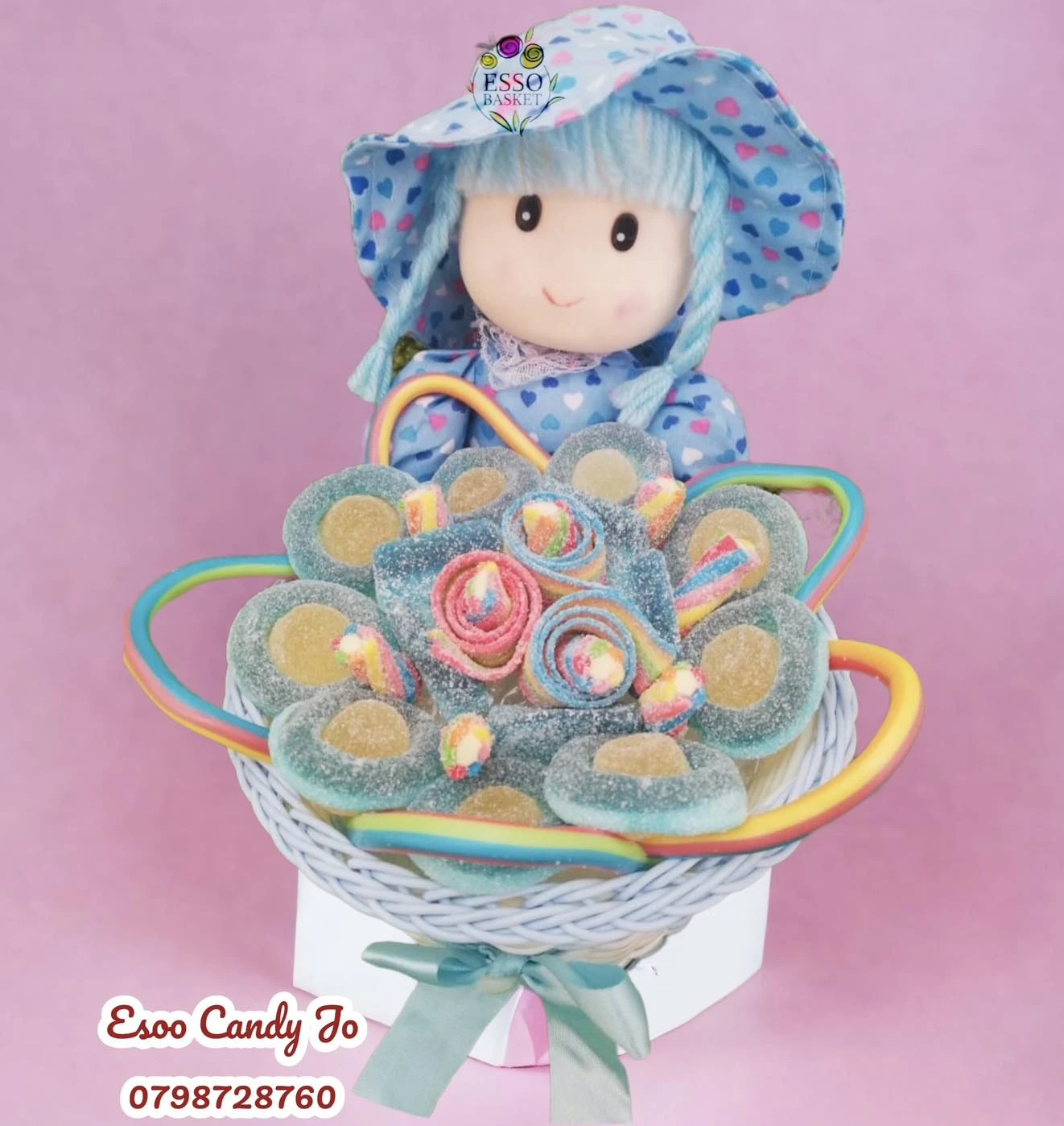 Candy Doll with Basket – A Touch of Sweetness and Cuteness in One! 🍬❤️