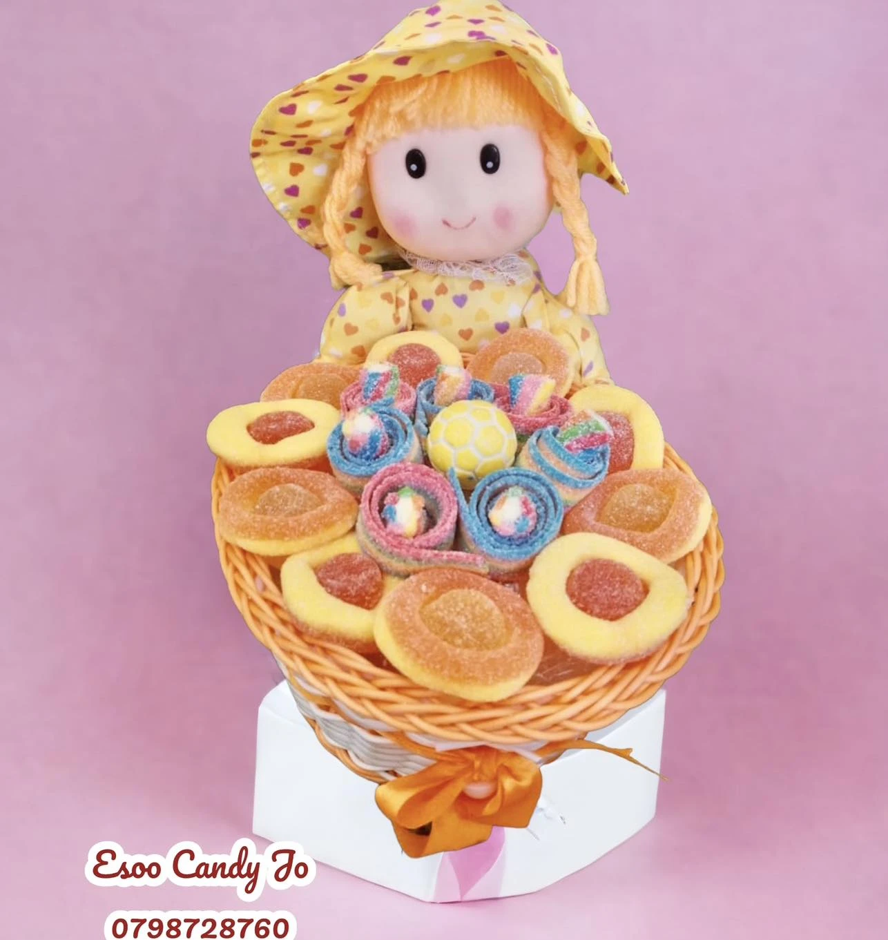 Candy Doll with Basket – A Touch of Sweetness and Cuteness in One! 🍬❤️