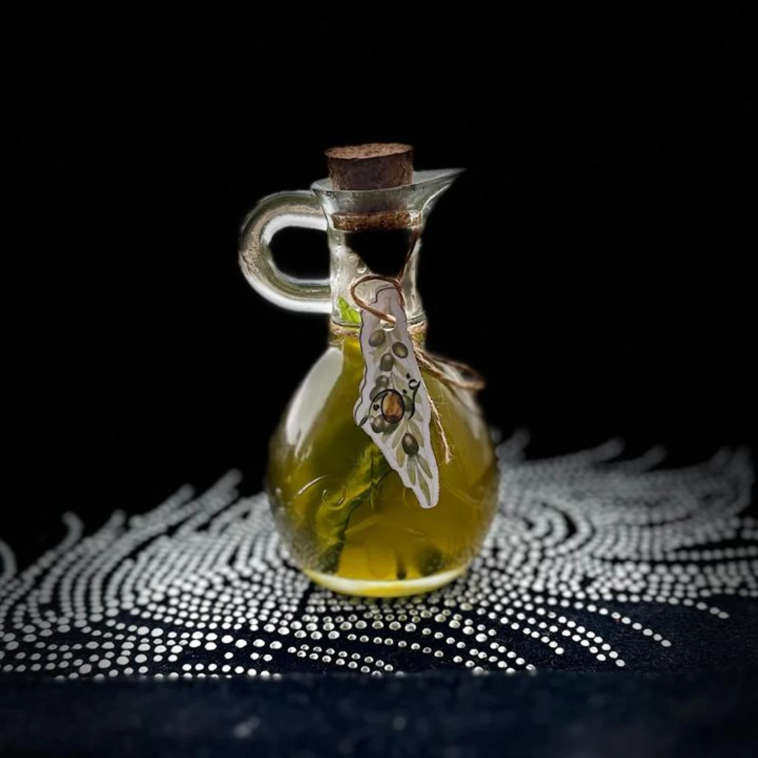 Basil-Infused Olive Oil – 170 ml & 250 ml | For Cooking, Health & Beauty Benefit