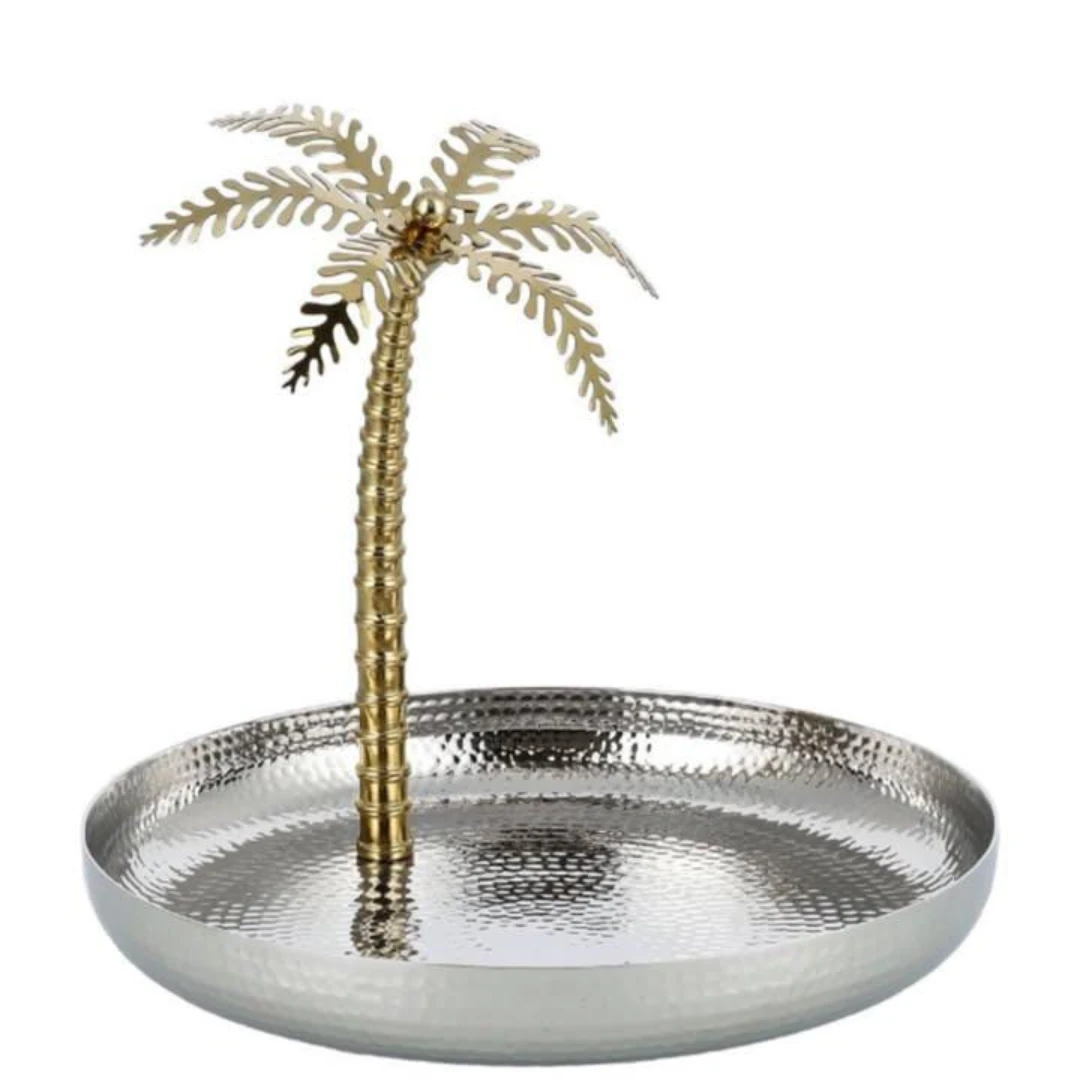 Stainless Steel Serving Plate – Modern Elegant Design – Perfect for Desserts, Ap