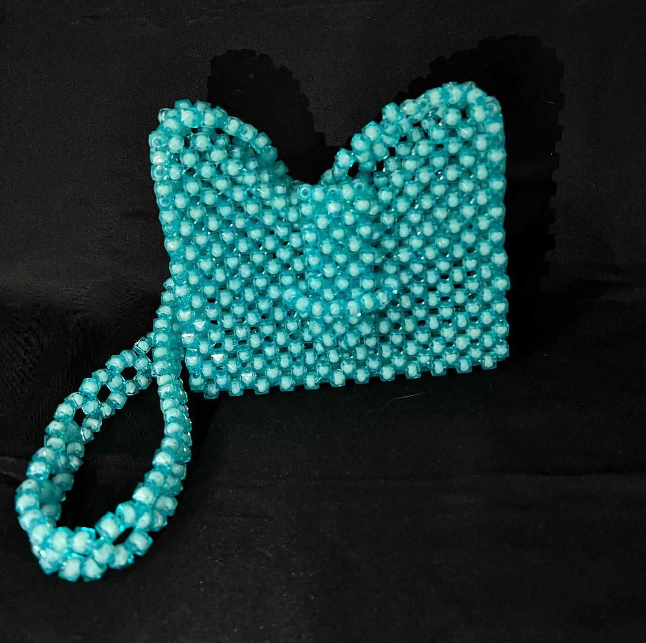 Handmade Beaded Handbag | Elegant & Unique Design | Medium Size (14×16 cm) | Art