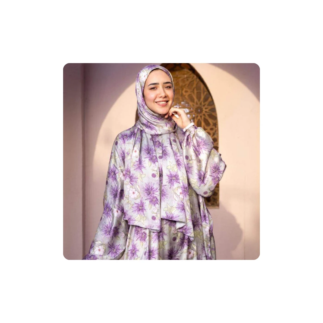 🕌✨ Premium Satin Silk Prayer Outfit – Comfort & Elegance in Every Prayer