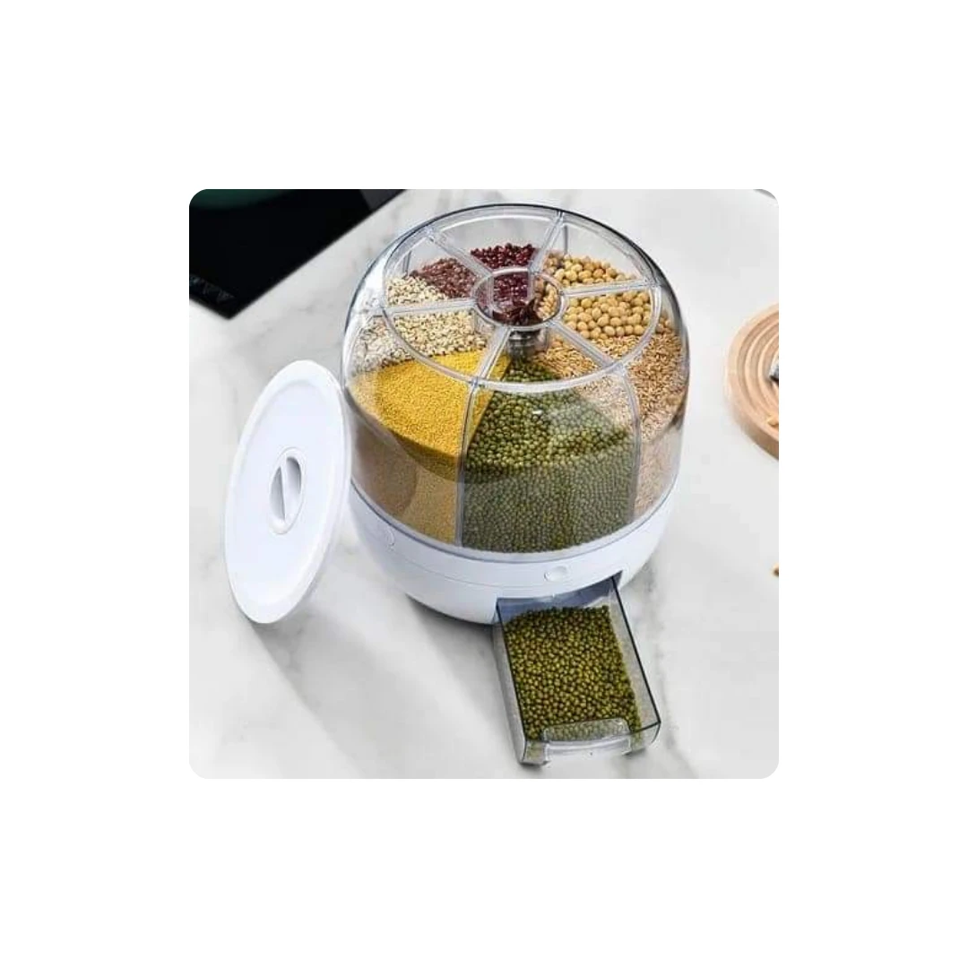 6-Compartment Legume Organizer – Total Capacity 6 kg (1 kg per Compartment) | Pr