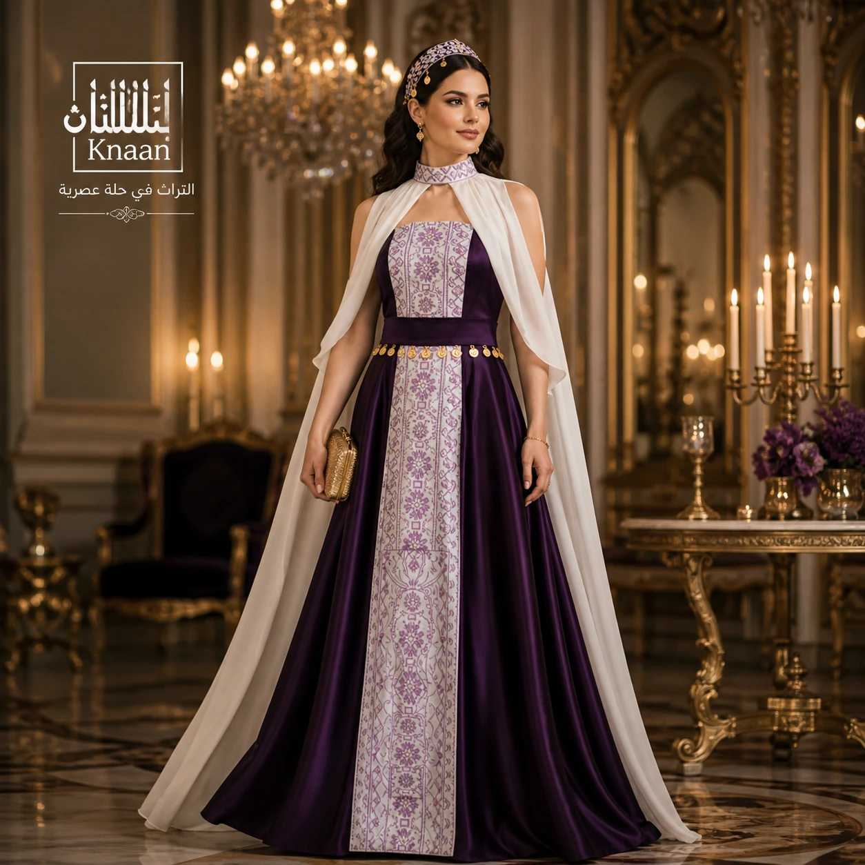 Luxury Satin Dress with Front Embroidery | Royal Elegance in Every Detail