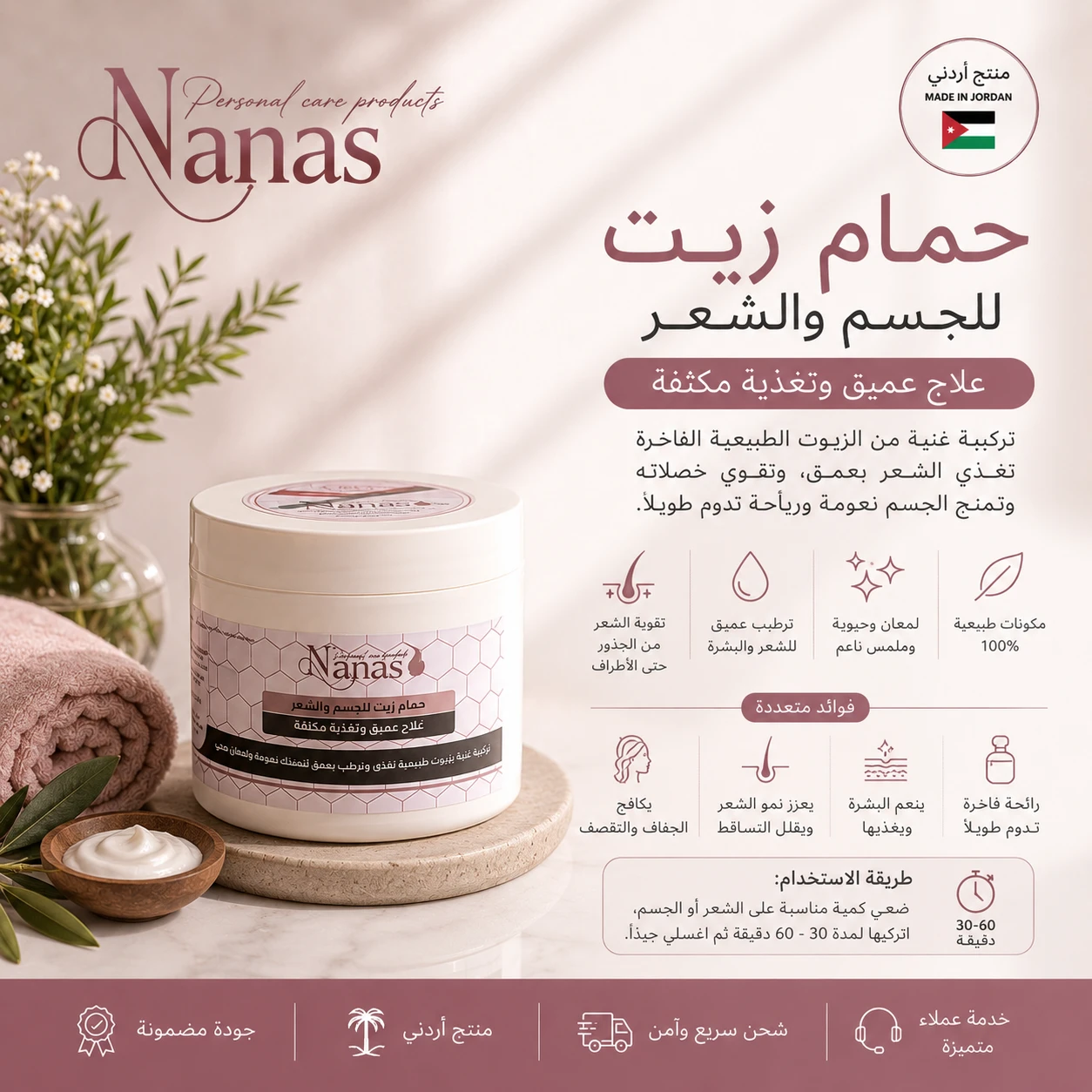 ✨ Nana Hair Oil Treatment – Strength, Shine & Deep Nourishment! ✨