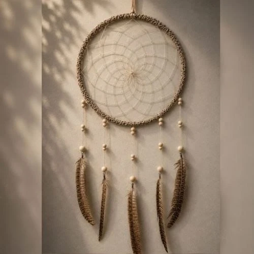 Earthy Elegance – Handmade Nature-Inspired Dreamcatcher