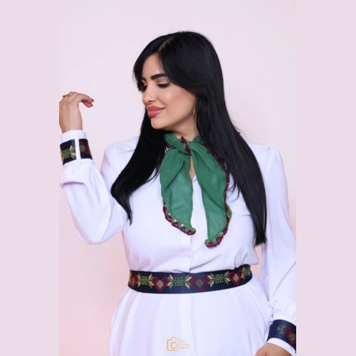 Luxury Palestinian Scarf and Belt Set by Mandil Madia – Acre