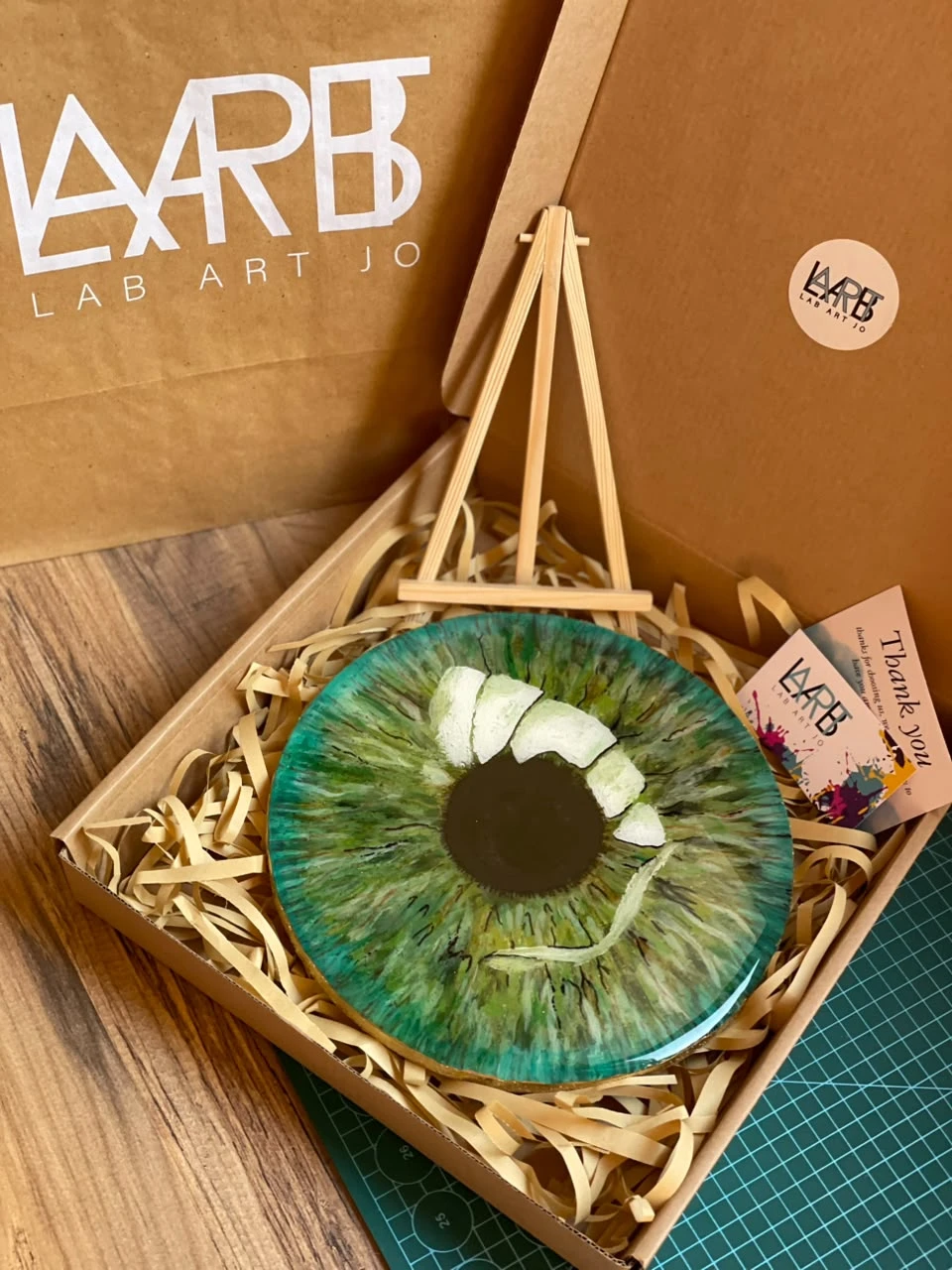 Custom Eye Art Painting – Made to Order | 30 cm