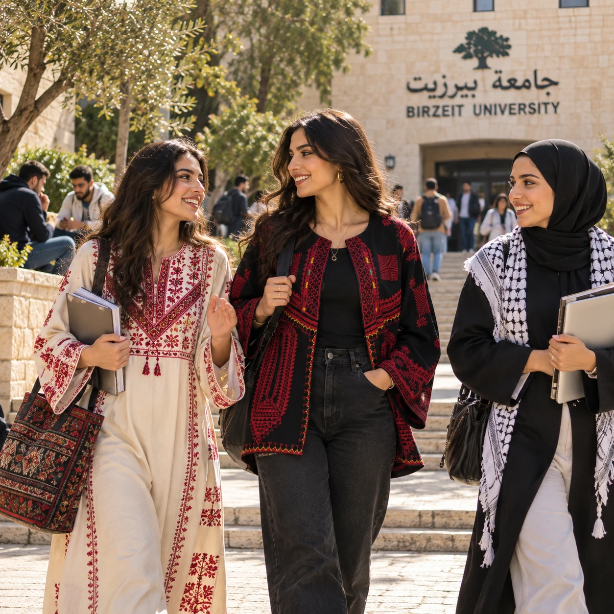 North Palestine Embroidered Cropped Blazer – Traditional Tatreez, Modern Style